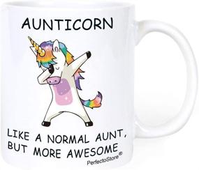 img 4 attached to 🦄 Perfectostore Aunticorn Mugs: Ideal Aunt Ever Gifts from Niece or Nephew, Perfect Birthday or Christmas Coffee Mug 11oz