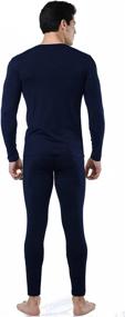 img 2 attached to 🧥 Stay Warm and Cozy with 9M Men's Ultra Soft Thermal Underwear Base Layer Long Johns Set with Fleece Lined