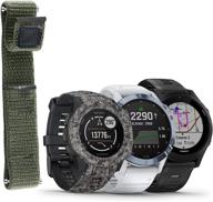 🏃 c2d joy ultra fit 22 nylon fabric sport strap: ideal garmin quickfit 22mm watch band compatible option логотип