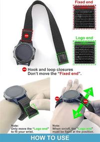 img 2 attached to 🏃 C2D JOY Ultra Fit 22 Nylon Fabric Sport Strap: Ideal Garmin QuickFit 22mm Watch Band Compatible Option