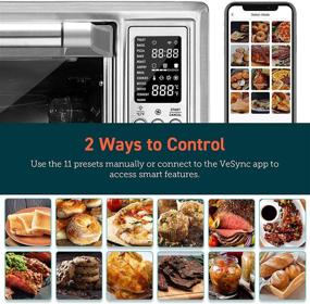 img 3 attached to 🎁 COSORI Air Fryer Toaster Oven Combo: 12 Functions, 30L Countertop Rotisserie & Dehydrator with Alexa Compatibility, Silver - Ideal Christmas Gift!