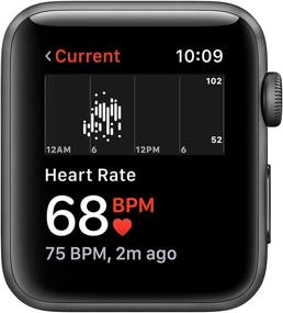 img 1 attached to 🔅 Обновленные часы Apple Watch Series 3 (38MM) золотого алюминиевого корпуса с розовым песочным спортивным ремешком - с GPS