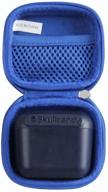 hermitshell travel case for skullcandy indy true wireless in-ear earbud (blue) logo