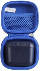 img 4 attached to Hermitshell Travel Case For Skullcandy Indy True Wireless In-Ear Earbud (Blue)