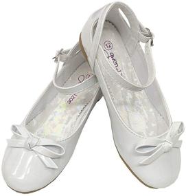 img 2 attached to Sparkling Style: Gwen Zoe Silver Weddings Holiday Girls' Shoes and Flats