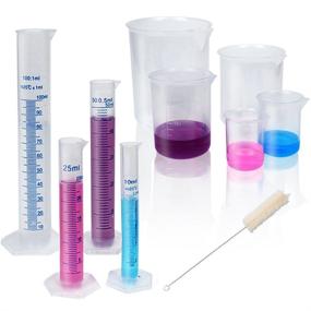 img 1 attached to 📏 Transparent Plastic Graduated Cylinders by APLANET: Enhance Precision and Accuracy in Measurements