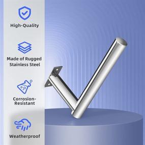 img 3 attached to Antenna Pole Mount L Type Outdoor