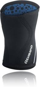 img 2 attached to 👍 Rehband Rx Knee Support 3mm Black Medium - Best Sleeve for Knee Support