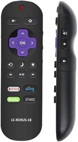 img 3 attached to Replacement LC-RCRUS-18 TV Remote Control for Sharp Roku TV Smart HDTV Models LC-43LBU591U LC-55LBU591U LC-65LBU591U LC-50LBU591U with Netflix, Sling, Hulu, and Starz Streaming Capability