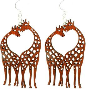 img 4 attached to Green Tree Giraffe Renewable Earrings