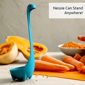 img 1 attached to 🍲 Nessie Ladle Spoon - Turquoise Cooking Ladle for Serving Soup, Stew, Gravy, and Chili - High Heat Resistant Stand Up Soup Ladle with Loch Ness Design