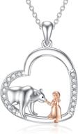 🐻 mama bear necklace: a precious sterling silver gift for daughters and women - 18"+2" length logo