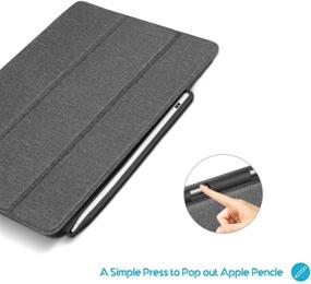 img 1 attached to 📱 ProCase iPad Air (3rd Gen) 10.5" 2019 / iPad Pro 10.5 Case - Slim Folio Stand Protective Book Cover with Apple Pencil Holder - Grey