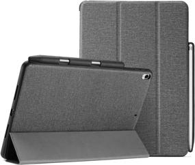 img 4 attached to 📱 ProCase iPad Air (3rd Gen) 10.5" 2019 / iPad Pro 10.5 Case - Slim Folio Stand Protective Book Cover with Apple Pencil Holder - Grey