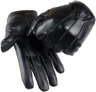 🧤 long keeper leather touchscreen driving gloves logo