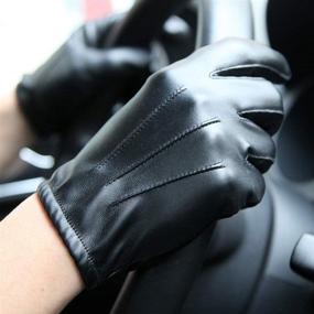 img 1 attached to 🧤 Длинные перчатки Long Keeper с кожаным сенсорным экраном для вождения