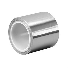 img 4 attached to 🔒 3M 3311 Silver Aluminum Foil Tape - 1 inch x 5 yards. Vapor Resistant Rubber Adhesive Foil Tape Roll. Adhesives and Tapes
