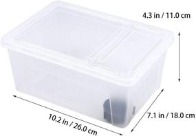 img 2 attached to POPETPOP Breeding Reptile Turtle Enclosure Plastic Container