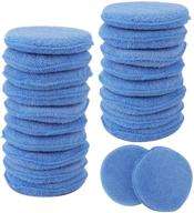 🧽 fasmov microfiber applicator pads wax applicator-20 pack, blue: convenient and durable for effortless wax application logo