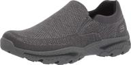 skechers grey creston barrow men's shoes logo