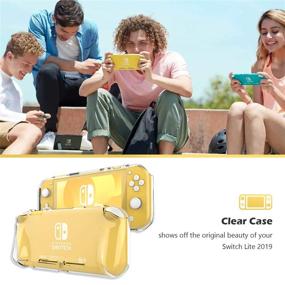 img 2 attached to 🎮 ProCase Nintendo Switch Lite Rubber Case - Slim Soft Shockproof TPU Cover for Nintendo Switch Lite 2019 with 2 Pack Clear Tempered Glass Screen Protectors