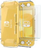 🎮 procase nintendo switch lite rubber case - slim soft shockproof tpu cover for nintendo switch lite 2019 with 2 pack clear tempered glass screen protectors логотип