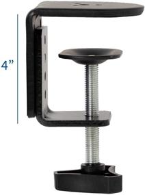 img 2 attached to 🖥️ VIVO PT-SD-CP01A: Black Heavy Duty 4 Inch C-clamp for Monitor Mount Stands - Reliable Sturdy Desk Clamp