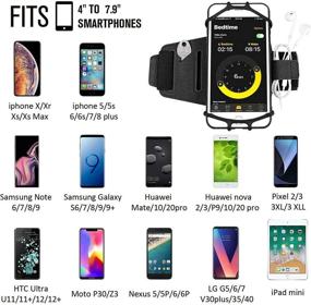 img 3 attached to 📱 BeeAktiv 180° Rotatable Armband: Universal Cell Phone Holder for Running, Lifting & Workout | Compatible with Android, iPhone, Samsung & Google Pixel