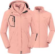 🧥 stay warm and dry with tbmpoy women's 3-in-1 skiing jacket – waterproof outer shell and cozy inner fleece! логотип