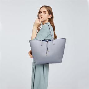 img 2 attached to 👜 Модная сумка Miss Lulu - женская сумка-шоппер для улучшения стиля и функциональности