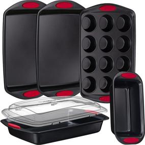 img 4 attached to NutriChef 6 Piece Baking Pan Set