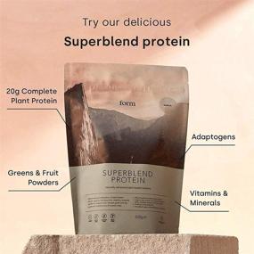 img 3 attached to Superblend Protein - Vegan Protein Powder with Superfoods, Vitamins, and Minerals (Chocolate Salted Caramel) - Fuel Your Body