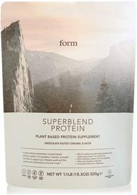 img 4 attached to Superblend Protein - Vegan Protein Powder with Superfoods, Vitamins, and Minerals (Chocolate Salted Caramel) - Fuel Your Body