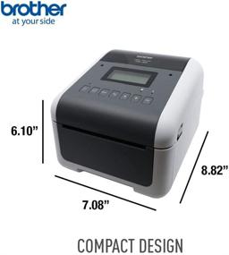 img 1 attached to 🖨️ Brother TD4550DNWB - 4-inch Thermal Desktop Barcode and Label Printer | Labels, Barcodes, Receipts, Tags | 300 dpi, 6 IPS | USB, Serial, Ethernet, Wi-Fi & Bluetooth Included