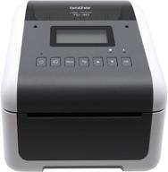 🖨️ brother td4550dnwb - 4-inch thermal desktop barcode and label printer | labels, barcodes, receipts, tags | 300 dpi, 6 ips | usb, serial, ethernet, wi-fi & bluetooth included logo