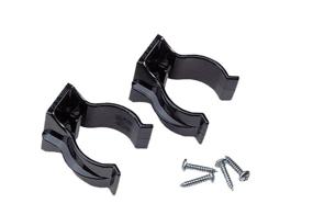 img 1 attached to 🔧 Premium Black Mounting Brackets TS2D016K - Pack of 2 for Enhanced Stability