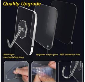 img 2 attached to 🔒 Waterproof Transparent Reusable Adhesive Seamlessness