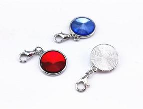 img 1 attached to 📿 yueton 20pcs Assorted Color Birthstone Crystal Dangle Charms Pendant - Jewelry Making Accessory with Lobster Clasp - Ideal for Floating Locket Charms Necklaces