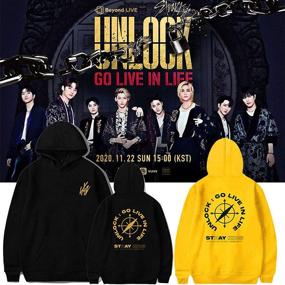 img 1 attached to Xkpopfans Kpop Stray Hoodie Unlock Boys' Clothing and Fashion Hoodies & Sweatshirts