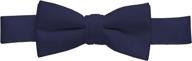 holdem satin solid adjustable pre tied boys' accessories : bow ties logo