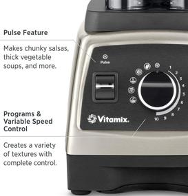 img 2 attached to 🥤 Vitamix Pro 750 Blender, Pro-Grade, 64 oz. Low-Profile Container, Black, Self-Cleaning - 1957