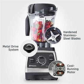 img 3 attached to 🥤 Vitamix Pro 750 Blender, Pro-Grade, 64 oz. Low-Profile Container, Black, Self-Cleaning - 1957