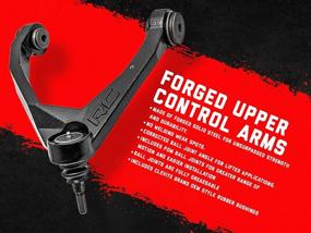 img 2 attached to Rough Country Forged Upper Control Arms for 2007-2016 Chevy Silverado Suburban Tahoe, GMC Sierra Yukon 1500 (Model: 19401A)