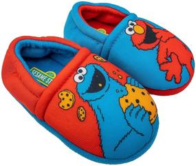 img 1 attached to Пижамы Elmo Sesame Street для малышей - 2-х предметный комплект с тапочками, 100% хлопок - Доступны в размерах для малышей от 2Т до 5Т.