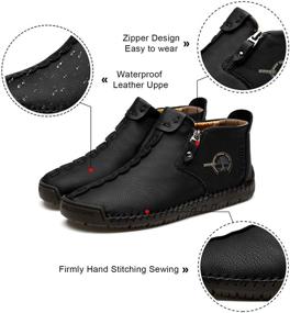 img 2 attached to Govicta Leather Loafers Comfortable Walking Men's Shoes and Loafers & Slip-Ons