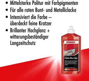 img 2 attached to 🚗 Revive and Protect your Vehicle with Sonax Red Polish and Wax 500ml