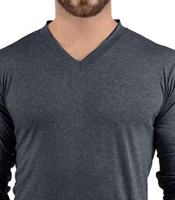 img 2 attached to 👔 Classy and Comfortable: Black Men's Long Sleeve T-Shirts for a Stylish Appeal