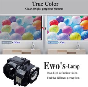 img 1 attached to 🔆 EWO's HC8350 Lamp Bulb: Enhanced Replacement for Epson PowerLite Home Cinema 8350 Projector Lamp