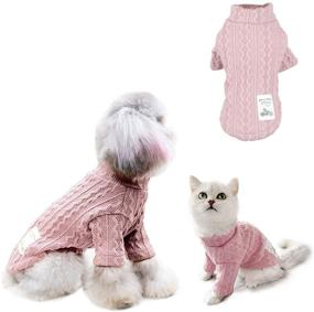 img 4 attached to 🐶 Cute Knitted Classic Small Dog Sweater for Stylish Small Medium Dogs - Perfect for Girls and Boys