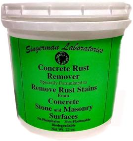 img 3 attached to Singerman Labs Concrete Rust Remover - Convert 22 oz into 1 Gallon